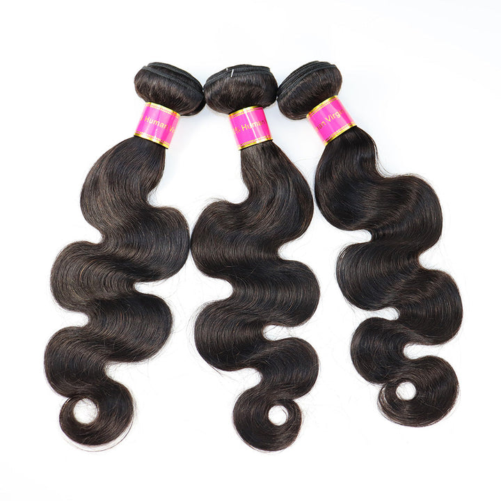 10A Body Wave 100% Virgin Human Hair Wholesale Bundle Natural Black (100grams/bundle)
