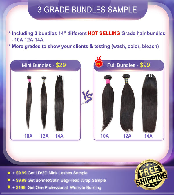 3 Grade Bundles Sample (Including 10A 12A 14A Total 3 Bundles ) Free Shipping