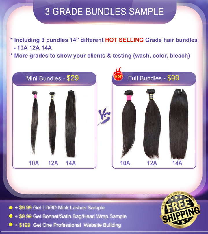 3 Grade Bundles Sample (Including 10A 12A 14A Total 3 Bundles ) Free Shipping