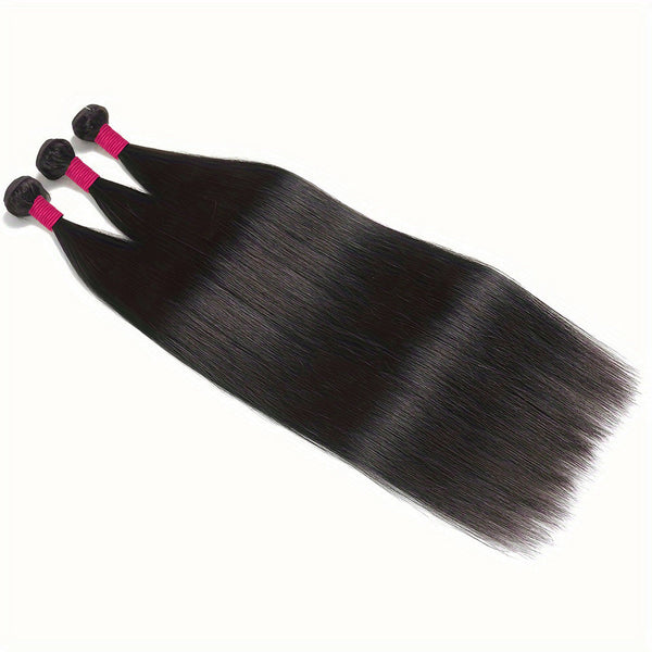 10A Straight 100% Virgin Human Hair Wholesale Bundle Natural Black (100grams/bundle)