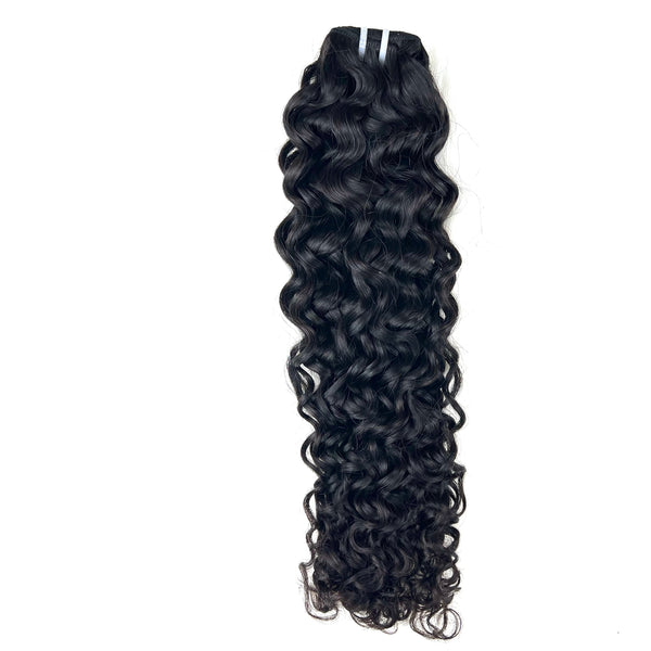 14A Wholesale Water Wave Double Drawn Vietnam Human Hair Bundle Natural Black (100grams/bundle)