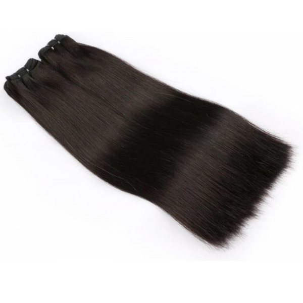 14A Wholesale Straight Double Drawn Vietnam Human Hair Bundle Natural Black (100grams/bundle)