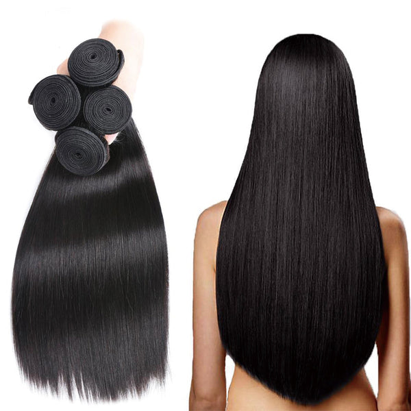 Wholesale Exclusive 12A Straight 100% Virgin Human Hair(100grams/bundle) Natural Black