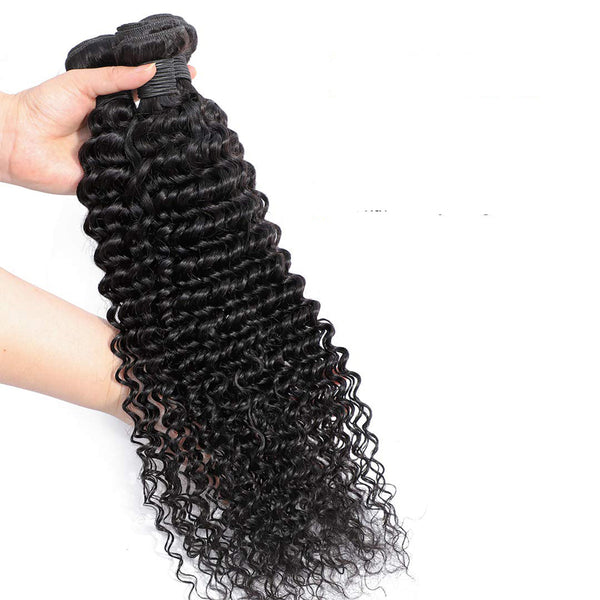 Wholesale Luxury 12A+ Deep Curly 100% Virgin Human Hair Bundle(100grams/bundle) Natural Black