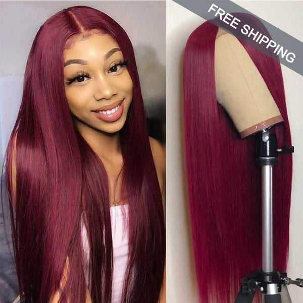#99J Straight Full 13x4 Frontal transparent Lace Wig