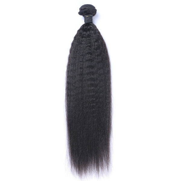 Wholesale Luxury 12A+ Kinky Straight 100% Virgin Human Hair Bundle(100grams/bundle) Natural Black