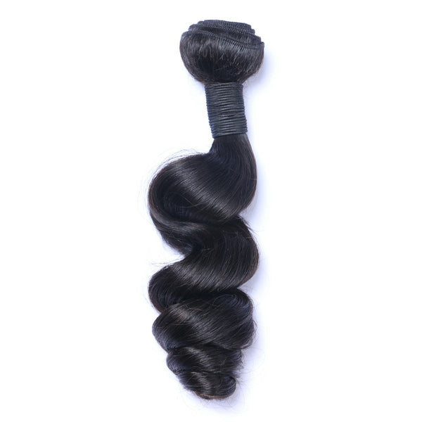Wholesale Luxury 12A+ Loose Wave 100% Virgin Human Hair Bundle(100grams/bundle) Natural Black