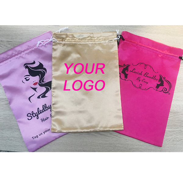 Free Logo Design 30 Pcs Satin Bags Free Shipping